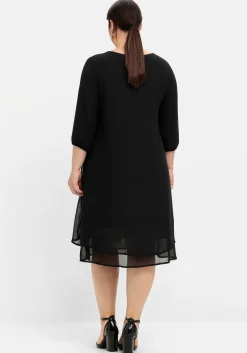 Cocktailkleid aus Chiffon, im Lagenlook