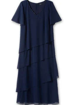 Cocktailkleid im Lagenlook mit Volants