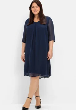 Cocktailkleid im Layerlook, aus Chiffon