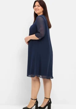 Cocktailkleid im Layerlook, aus Chiffon