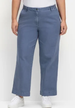 Culotte aus weichem Twill, in gewaschener Optik