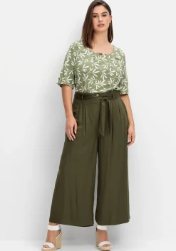 Culotte in Curvy-Schnitt ELLA mit Stoffgürtel