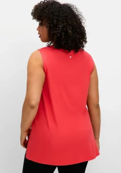 Doppellagiges Blusentop mit Chiffon