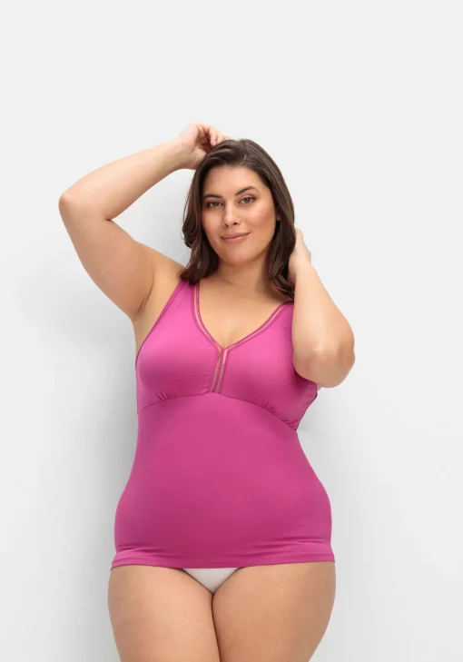 Doppelpack BH-Hemd mit Zierband am Ausschnitt