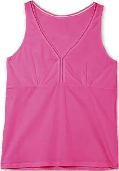 Doppelpack BH-Hemd mit Zierband am Ausschnitt