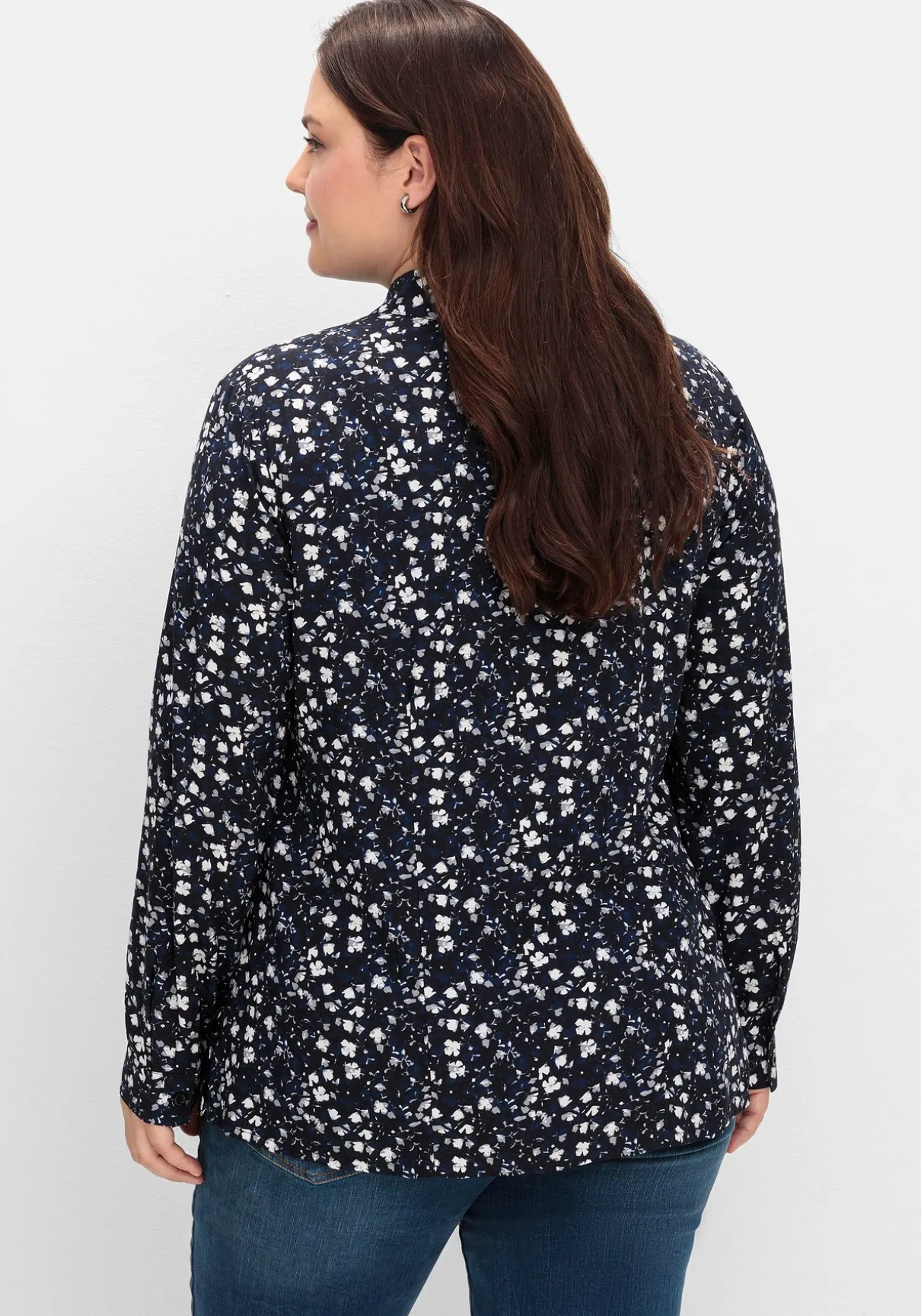 Doppelpack Blusen, uni und gemustert, aus Viskose