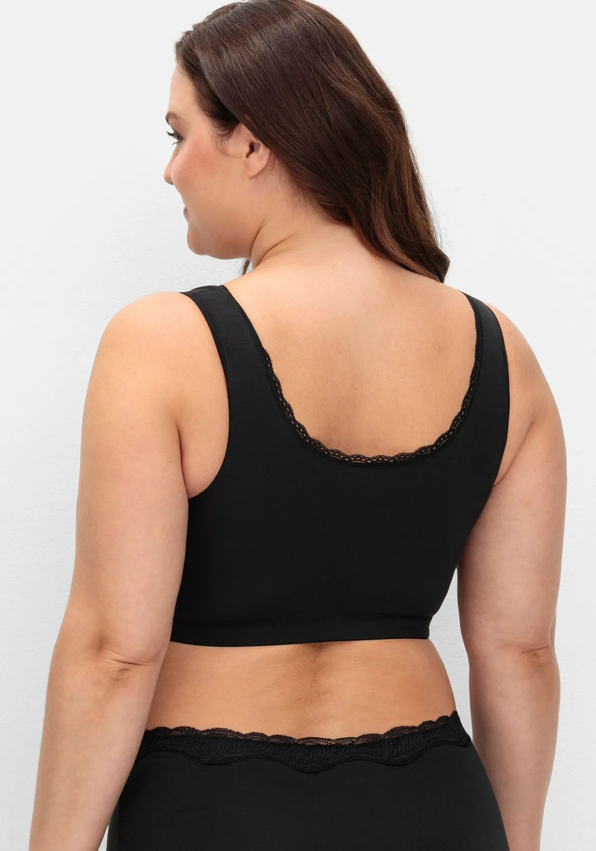 Doppelpack Bustiers mit Spitzenbesatz