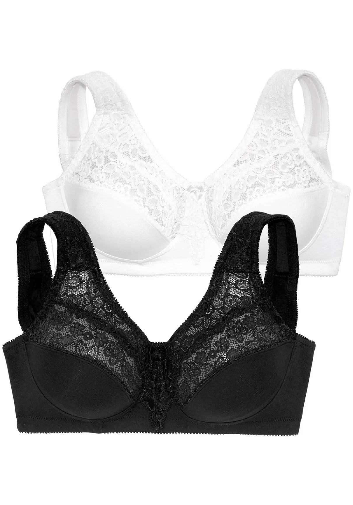 Doppelpack Entlastungs-BHs mit Spitze