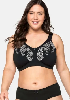 Doppelpack Entlastungs-BHs, mit Stickerei-Spitze