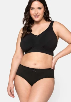 Doppelpack Entlastungs-BHs, mit Stickerei-Spitze