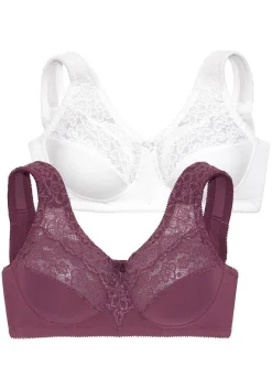 Doppelpack Entlastungs-BHs mit Spitze