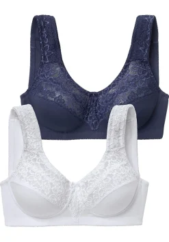 Doppelpack Entlastungs-BHs mit Spitze