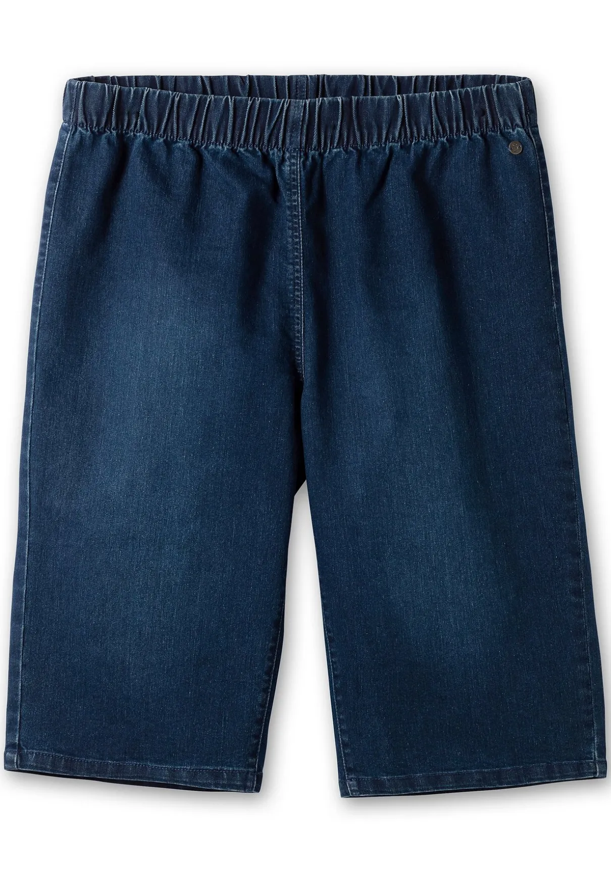 Doppelpack Jeans-Bermudas, mit Gummibund
