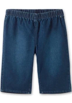 Doppelpack Jeans-Bermudas, mit Gummibund