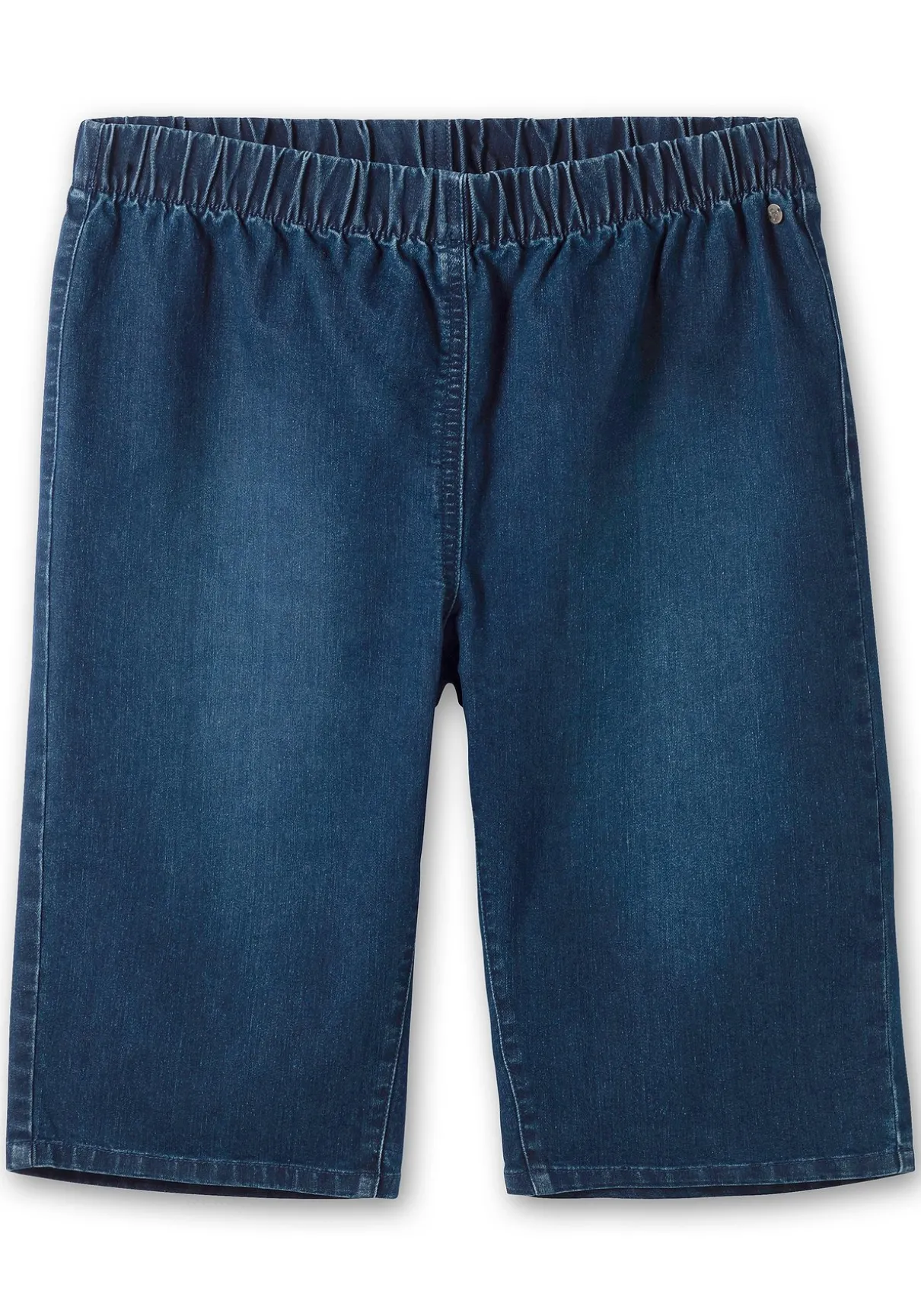 Doppelpack Jeans-Bermudas, mit Gummibund
