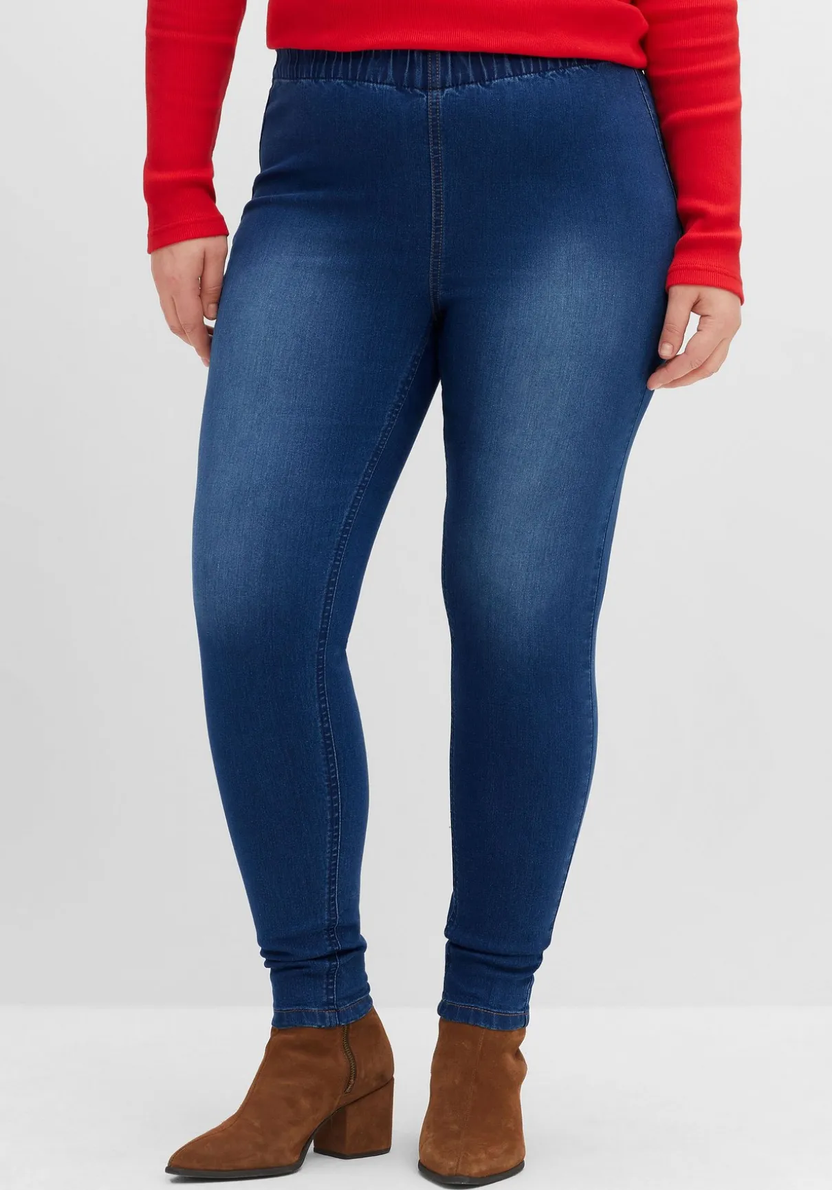 Doppelpack Jeggings mit Kontrastnähten