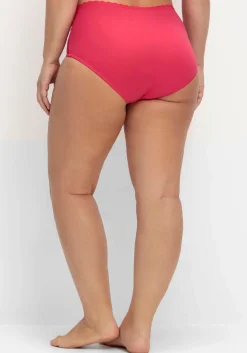 Doppelpack Pantys mit hoher Taille und Spitzendetails