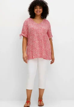 Doppelpack Shirts mit Tunnelzug am Ärmel