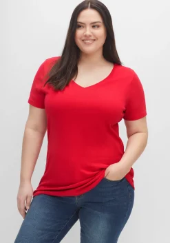 Doppelpack Shirts mit V-Ausschnitt