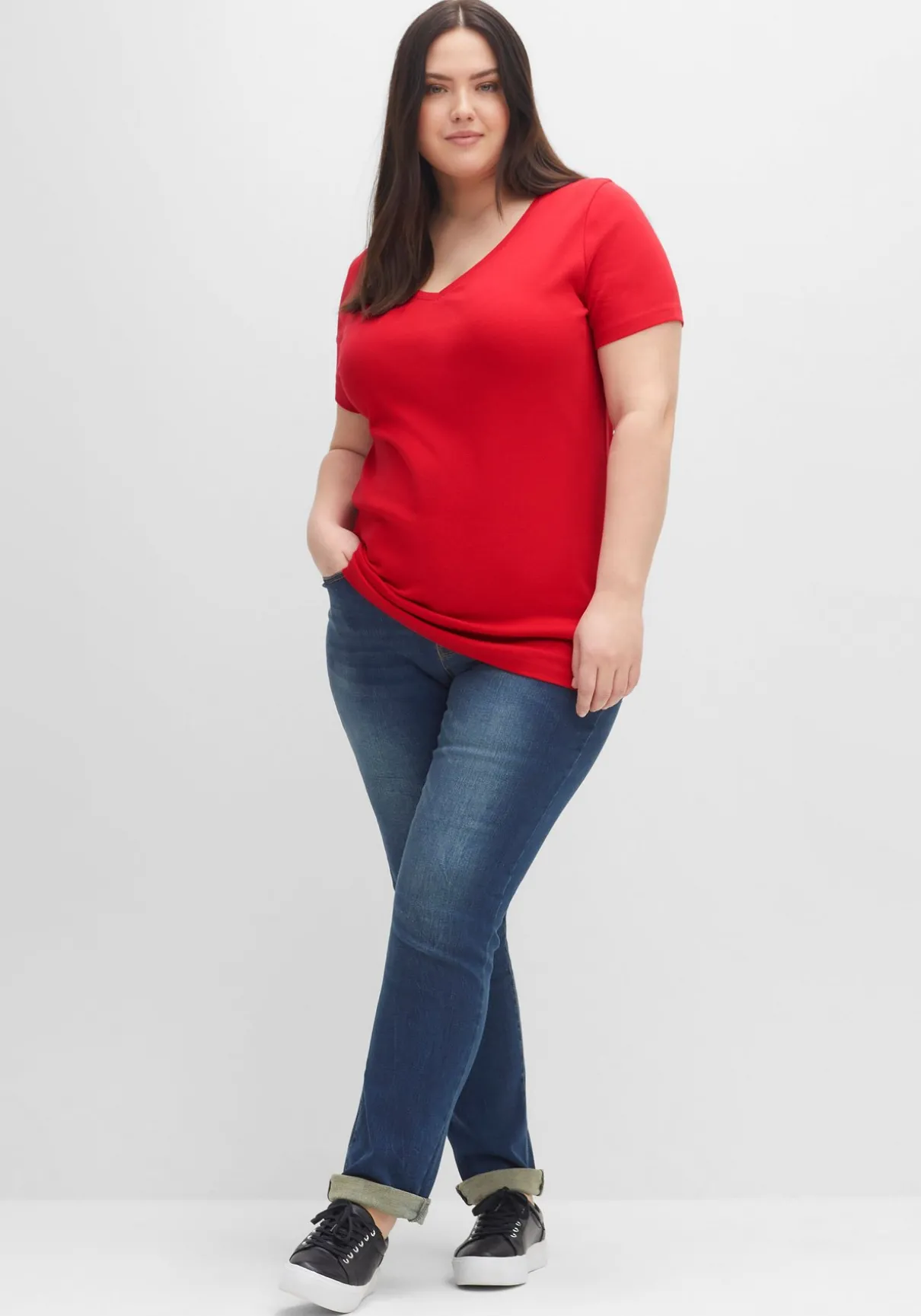 Doppelpack Shirts mit V-Ausschnitt