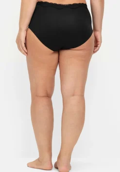 Doppelpack Slips mit elastischer Spitzenkante