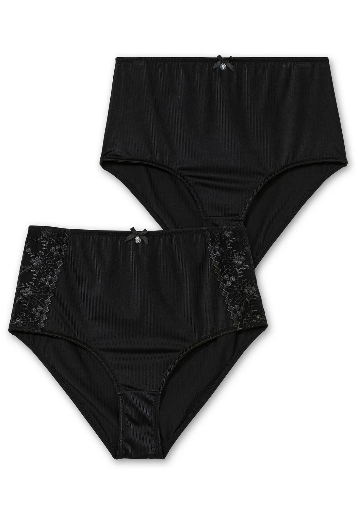 Doppelpack Slips mit Spitze und Shapingeinsatz