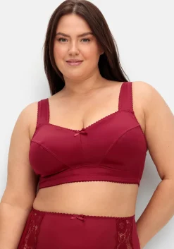 Entlastungs-BH ohne Bügel, in Satinoptik