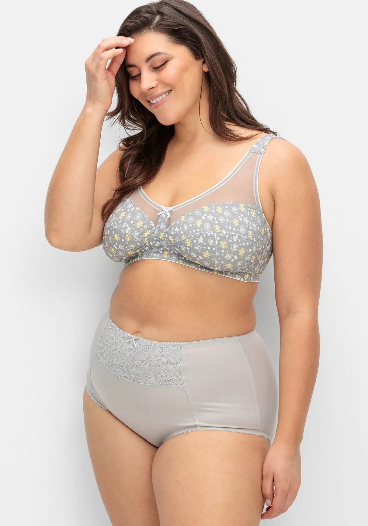 Entlastungs-BH ohne Bügel, mit Blümchenprint