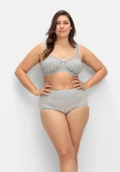 Entlastungs-BH ohne Bügel, mit Blümchenprint