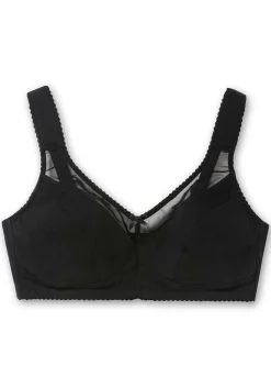 Entlastungs-BH ohne Bügel, mit Mesh-Einsätzen