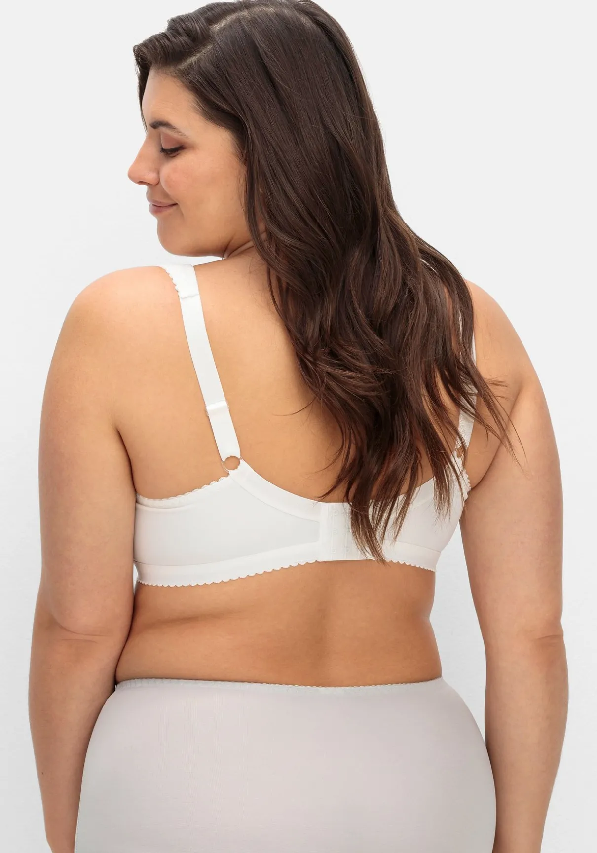 Entlastungs-BH ohne Bügel, mit Spitzeneinsatz