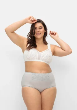 Entlastungs-BH ohne Bügel, mit Spitzeneinsatz