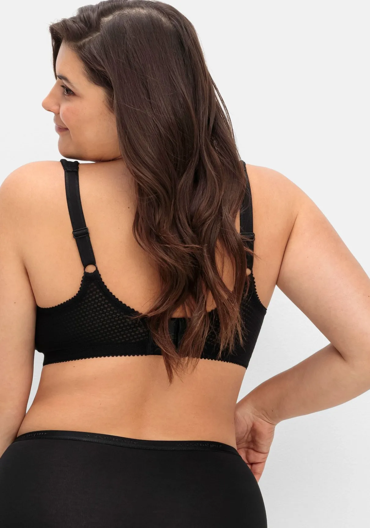 Entlastungs-BH ohne Bügel, mit Spitze