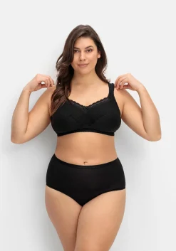 Entlastungs-BH ohne Bügel, mit Spitze