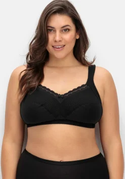 Entlastungs-BH ohne Bügel, mit Spitze