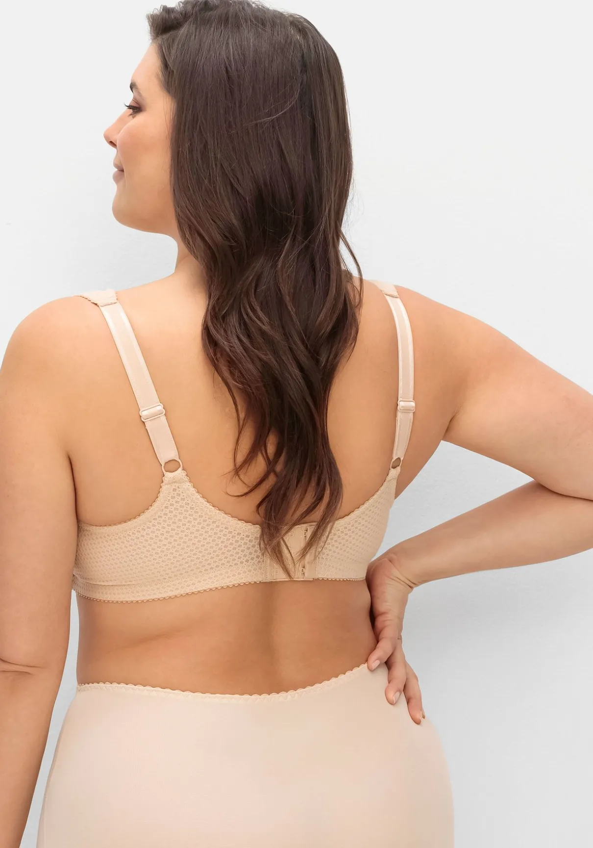 Entlastungs-BH ohne Bügel, mit Spitze