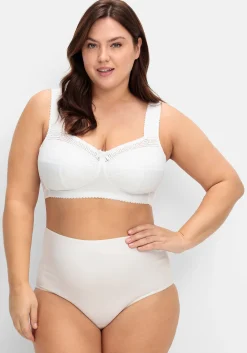 Entlastungs-BH ohne Bügel, mit Spitzen-Details