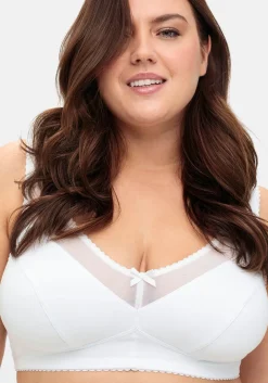 Entlastungs-BH ohne Bügel, mit Mesh-Einsätzen