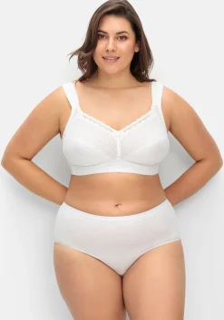 Entlastungs-BH ohne Bügel, mit Spitze