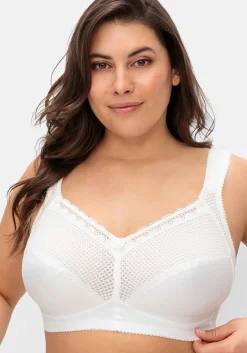 Entlastungs-BH ohne Bügel, mit Spitze