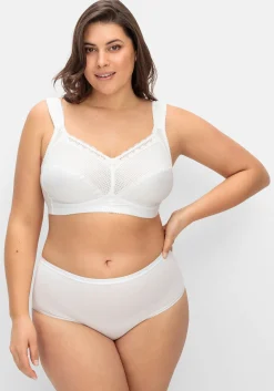 Entlastungs-BH ohne Bügel, mit Spitze