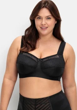 Entlastungs-BH ohne Bügel, mit Spitzen-Details