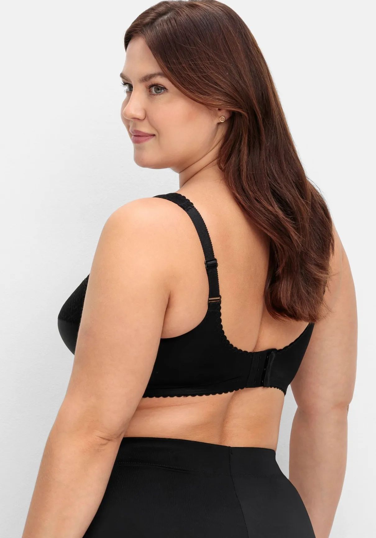 Entlastungs-BH ohne Bügel, mit Spitzen-Details