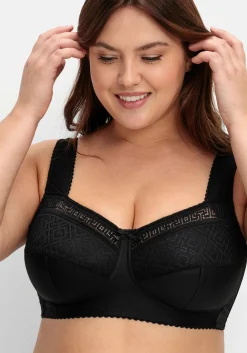 Entlastungs-BH ohne Bügel, mit Spitzen-Details