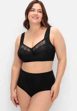 Entlastungs-BH ohne Bügel, mit Spitze