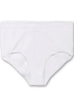 4er-Pack Taillenslips, mit Spitzenbund