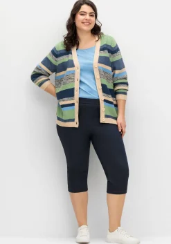 Extraschmale Caprihose in Denim-Optik