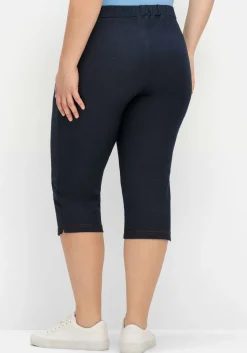 Extraschmale Caprihose in Denim-Optik