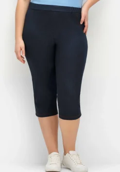 Extraschmale Caprihose in Denim-Optik