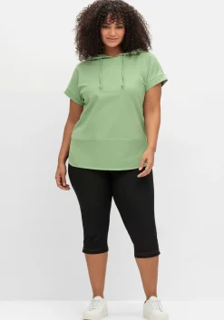 Extraschmale Caprihose in Denim-Optik